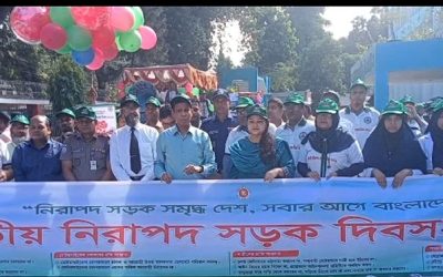 নীলফামারীতে জাতীয় নিরাপদ সড়ক দিবস উদযাপিত