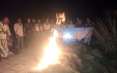 পদ্মায় ইলিশ ধরায় ১০ জেলের কারাদণ্ড,দেড় লাখ মিটার জাল পুড়িয়ে ধ্বংস