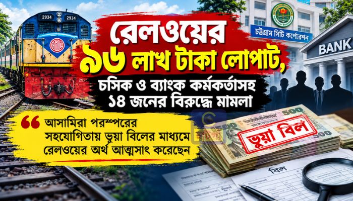 রেল, চট্টগ্রাম সিটি করপোরেশন ও সীমান্ত ব্যাংকের ১৪ জনের বিরুদ্ধে দুদকের মামলা