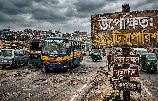 সড়ক হয়েছে ‘মৃত্যুফাঁদ’, জেনেও বাস্তবায়ন হয়নি ১১১ সুপারিশ